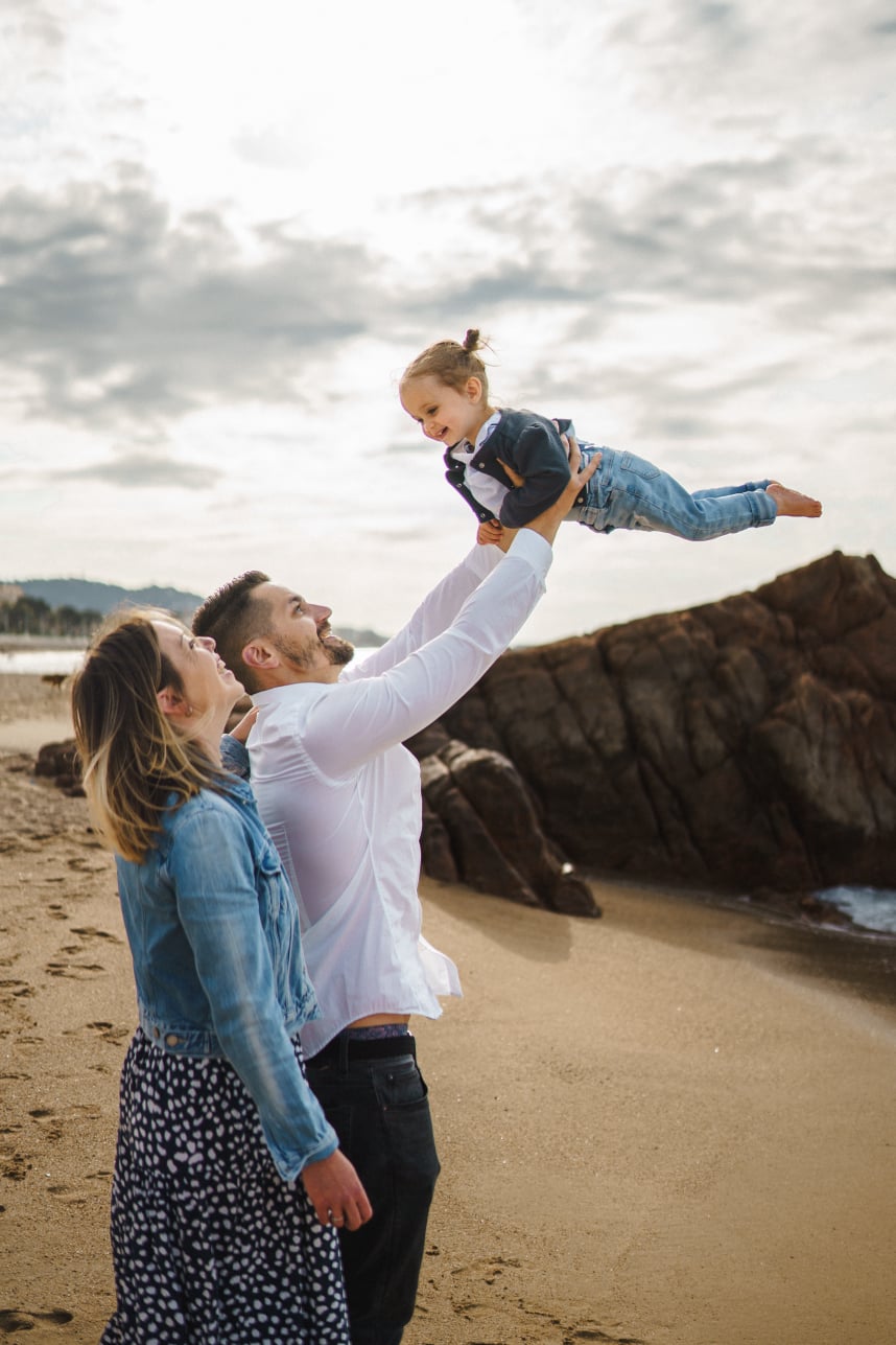 Séance Famille Plage Alpes-Maritimes